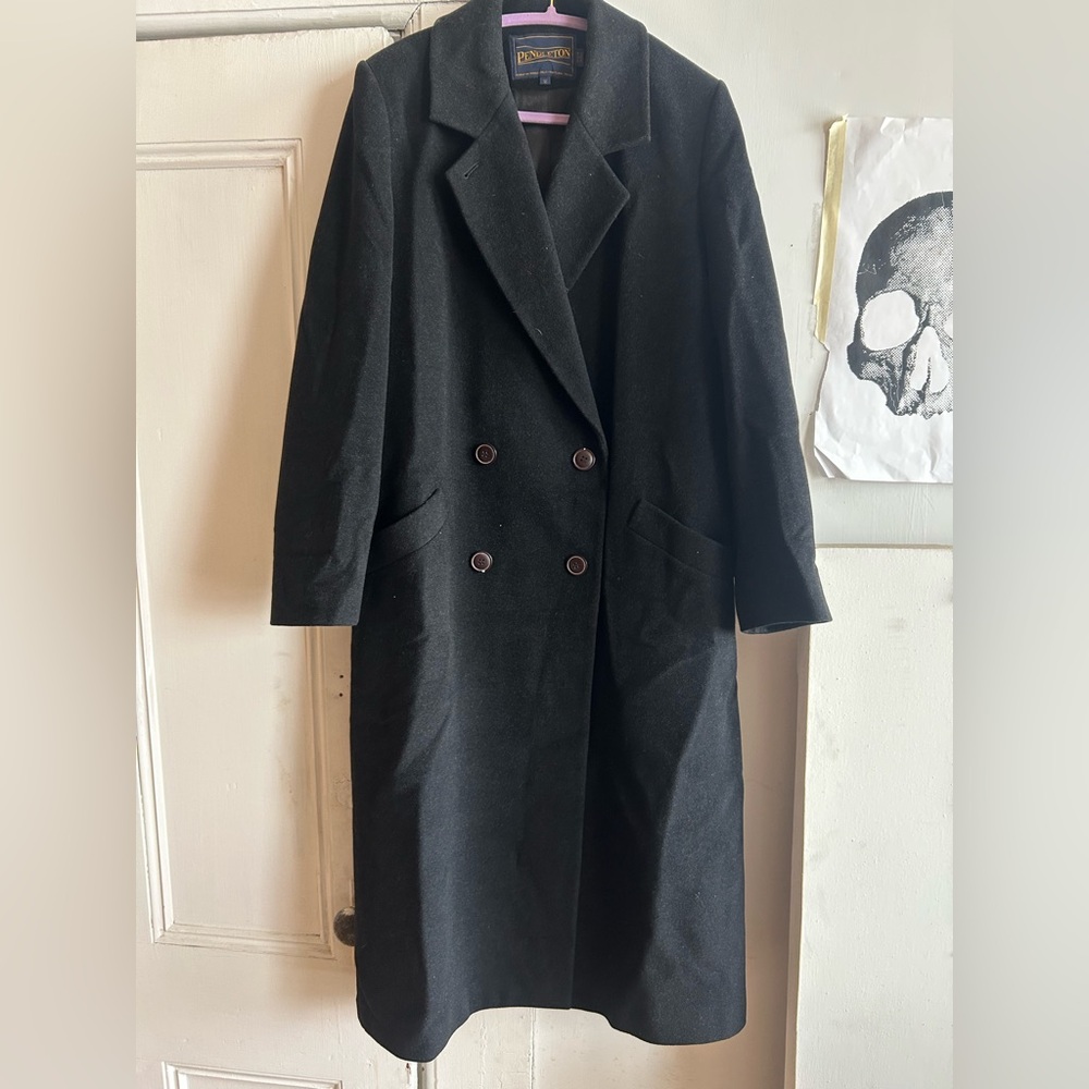 Pendleton Black Double-Breasted Coat - image 1